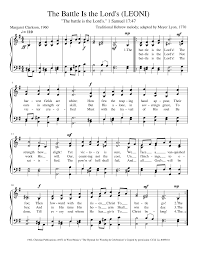 Let us know what's wrong with this preview of celebration hymnal by word music. The Battle Is The Lord S Leoni Sheet Music For Piano Solo Musescore Com