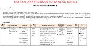 Bagi bapak dan ibu guru yang saat ini mengajar di jenjang sd/mi tepatnya di kelas 5 dan sedang mengajar mata pelajaran matematika maka kiranya artikel ini akan dapat bermanfaat bagi anda terutama dalam melengkapi. Silabus Matematika Kelas 6 K13 Sd 9 Kolom Semester 2 Revisi Terbaru Info Pendidikan Terbaru