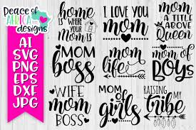 Free Mom Life Svg Dxf Png Jpg Ai Eps Files Bundle Crafter File Free Svg Files For Cricut Silhouette And Brother Scan N Cut