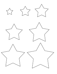 Star Templates 1 1 5 2 2 5 3 3 5 And 4 Inches Star Template Printable Star Template Stencil Patterns Templates