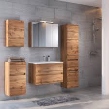 Preise vergleichen und bequem online bestellen! Bad Spiegelschrank 3 Turig Mit Beleuchtung 80 Cm Breit Wotan Eiche Einrichtung Fur Jeden Geschmack Bei Moebel Guenstig De
