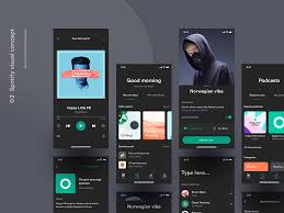 Spotify Visual Concept Sneak Peek 2 App Interface Design Music App Design Spotify