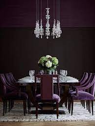 Purple in a dining room is an elegant choice. Dark Purple In Interior Design Is Architecture Design Facebook