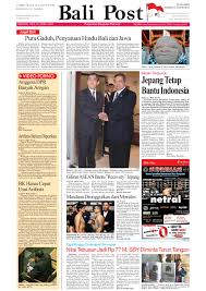 Novyana, elva ( 0723099 ) (2011) perancangan becak yang ergonomis di kabupaten sumedang. Edisi 10 April 2011 Balipost Com By E Paper Kmb Issuu