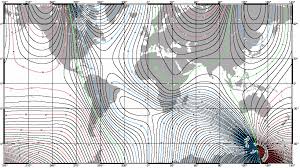 Global Blog Declination Diagram On A Map