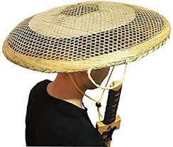 Amazon Com Sunnyhill Bamboo Japanese Hat Samurai Hat Cosplay Asian Hat Dia Of 20 Inches Clothing