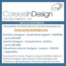 Senior Kitchen Designer In London Interior Design Jobs Design Jobs Furniture Designer