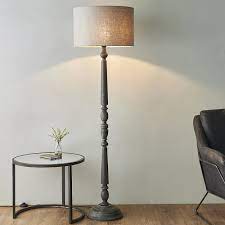 Shutter floor lamp in distressed white prussia white and black floor lamp avignon distressed green floor lamp white distressed wood floor lamp distressed wood like distressed cream spindle floor lamp farmhouse lamps diy. Mohan Single Light Floor Lamp Grey Distressed Wood Moonlight Design
