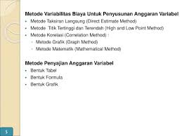 We did not find results for: Xi Anggaran Variabel Pengertian Anggaran Variabel Ppt Download