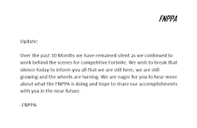 Here's what epic games said several weeks ahead of the release what's next for bots in fortnite? Fortnite Professional Players Association Fnppa Twitter