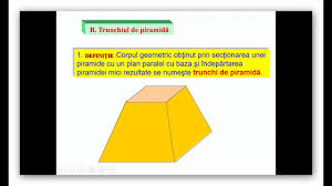 Problem un trunchi de piramid patrulater regulat are lungimile bazelor de 4 cm, respectiv 8 cm, nlimea de 42 cm, iar apotema de 6 cm. Trunchi De PiramidÄ LecÈia Youtube
