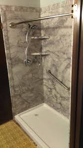 Tub To Shower Conversion After Shot With A Swanstone Shower Base And Our Very Popular Everes Tub To Shower Conversion Shower Conversion Convert Tub To Shower
