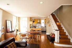 Philadelphia Row Homes Townhouse Interior Home Interior Design Big Living Room Design