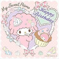 happy birthday my sweet piano wish u all the best xoxo little twin stars my melody happy birthday me