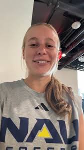 Meet and welcome our newest assistant coach and recruiting coordinator, Taylor  Spradling! ‪Read about Coach Spradling's experience from the link in our  bio! ‪#NAUStrong ⚒🌲💪 #BigSkySoccer‬‬