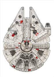 Millennium Falcon Pirate Ship By David Kennedy Star Wars Wallpaper Star Wars Tattoo Star Wars Art