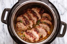 Remove pork loin from refrigerator about an hour before cooking. Instant Pot Pork Tenderloin Recipe With Cranberry Butter Sauce Instant Pot Pork Tenderloin Recipe Eatwell101