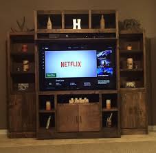 It's a win for everyone 🙂. Rustic Entertainment Center Rustic Entertainment Center Rustic Furniture Plans Diy Entertainment Center