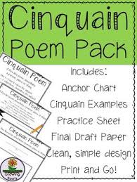 Cinquain Poem Pack Anchor Chart Examples Practice Page And Final Draft Paper Cinquain Cinquain Poems Cinquain Poems Anchor Chart