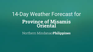 Passageweather.com specialises in sailing weather forecasts. Province Of Misamis Oriental Philippines 14 Day Weather Forecast