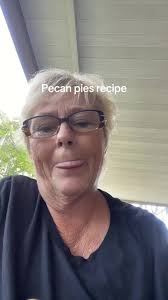 Old Lady Making Pecan Pie