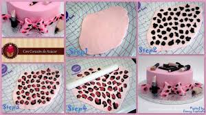 How To Create Leopard Effect Http Www Concorazondeazucar Com 2013 01 Tarta Maquillaje Y Tutorial Ef Cake Decorating Cake Decorating Tutorials Cupcake Cakes