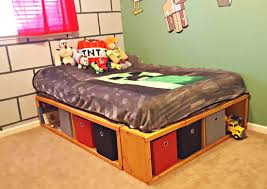 Build storage bed footboard panel. Diy Kids Bed Frame With Storage Novocom Top