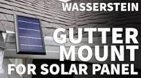 Wasserstein Gutter Mount for Arlo Cameras and Solar Panel - Camera and Solar Panel Gutter Mount