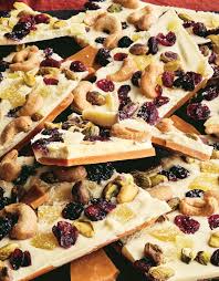 Using fruits in holiday desserts once symbolized prosperity, because dried fruits were a luxury. Ina Garten S Homemade Toffee Is The Perfect Holiday Gift Food Network Magazine Food Network Recipes Chocolate Toffee Food