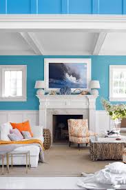The bright furniture makes the room less dark. 50 Blue Room Decorating Ideas How To Use Blue Wall Paint Decor
