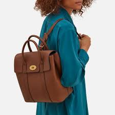 Bayswater Backpack Oak Small Classic Grain Wear It Your Way Mulberry Mulberry Bayswater Mulberry Backpack Mulberry