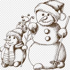 Weihnachtsmann schneemann, frühling schneemann s, weihnachten, weihnachtsverzierung, zeichnung png. Zeichnung Weihnachten Winter Schneemann Skizze Material Adobe Illustrator Kunst Bar Png Pngwing