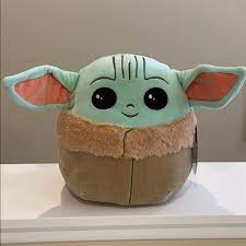 Squishmallow 10 Inch Baby Yoda The Child Plush Stuffed Toy Walmart Com
