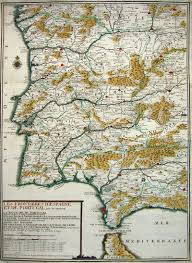 Carte des frontières de l'espagne. Omnia Cartoteca Historica Digital De Extremadura