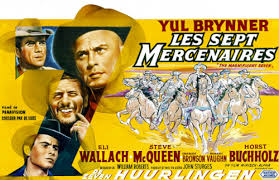 The Magnificent Seven Clockwise From Upper Left Steve Mcqueen Yul Brynner  Eli Wallach Horst Buchholz 1960 Movie Poster Masterprint