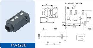 Diagram stereo headphone jack wiring colors wiring. 100pcs Pj320d 3 5mm Headphone Jack Socket Female Connector For Audio Video 3 1 4pin Smd Audio Jack Connectors Aliexpress