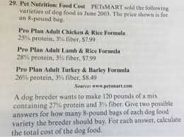 Answer for pet practice test. Solved Pet Nutrition Food Cost Petsmart Sold The Followi Chegg Com
