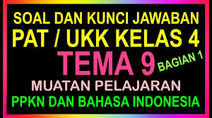 Check spelling or type a new query. Soal Pat Ukk Kelas 4 Tema 9 Semester 2 Dan Kunci Jawaban Kurikulum 2013 Bagian 2 Youtube
