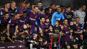 With the catalan side's fellow title challengers facing tough games this week, a victory was essential for ronald koeman's men to put the pressure on the rest of the pack. Barcelona 1 0 Levante Report Ratings Reaction As Barca Are Crowned Champions Of Spain Again 90min