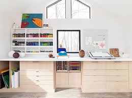 Yellow ikea raskog cart | utilize this ikea cart for your extra art materials in the craft room! Craft Room Storage Ideas Organization Systems California Closets