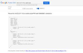 Ptr Record Explanation Check Lookup Example Ionos