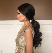 Side ponytail hairstyles side ponytails up hairstyles updo side side buns modern hairstyles romantic hairstyles wedding hairstyles perfect ponytail. 17 Voguish Ponytail Hairstyles For Brides To Try This Wedding Season Shaadisaga