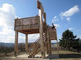 sauerland stabil stuhl aussichtsturm landscape structure wooden tower watching tower