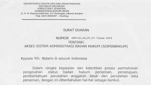 Adapun cara pendaftaran cv secara online adalah sebagai berikut Edaran Dirjen Ahu Akses Sisminbakum Tentang Akses Sistem Administrasi Badan Hukum Ikatan Notaris Indonesia
