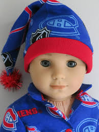 Hockey, Montreal Canadians Pajama Set, Fits 18” American Girl Dolls