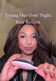 Trying Roller Set Curls at Home: No Hairspray Needed