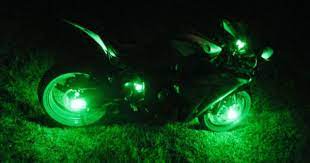 Zero Electric Motorcycle Green Led Bike Motorcycle