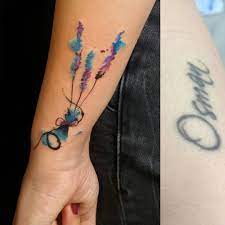 Cover Up Color Watercolor Flower Tattoo Design Tattoos Flower Tattoos Mini Tattoos