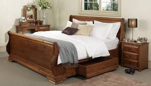 Wooden Sleigh Beds Traditional Oak King Size Sleigh Bed Frames Revival Beds Traditional Bed Wooden Sleigh Bed Small Master Bedroom