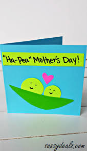 Ha Pea Mother S Day Card For Kids To Make Mothers Day Cards Craft Mothers Day Crafts For Kids Fathers Day Crafts